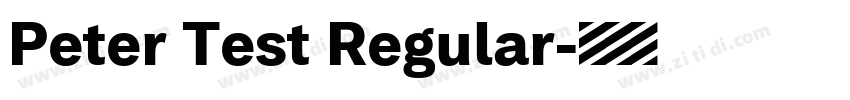 Peter Test Regular字体转换